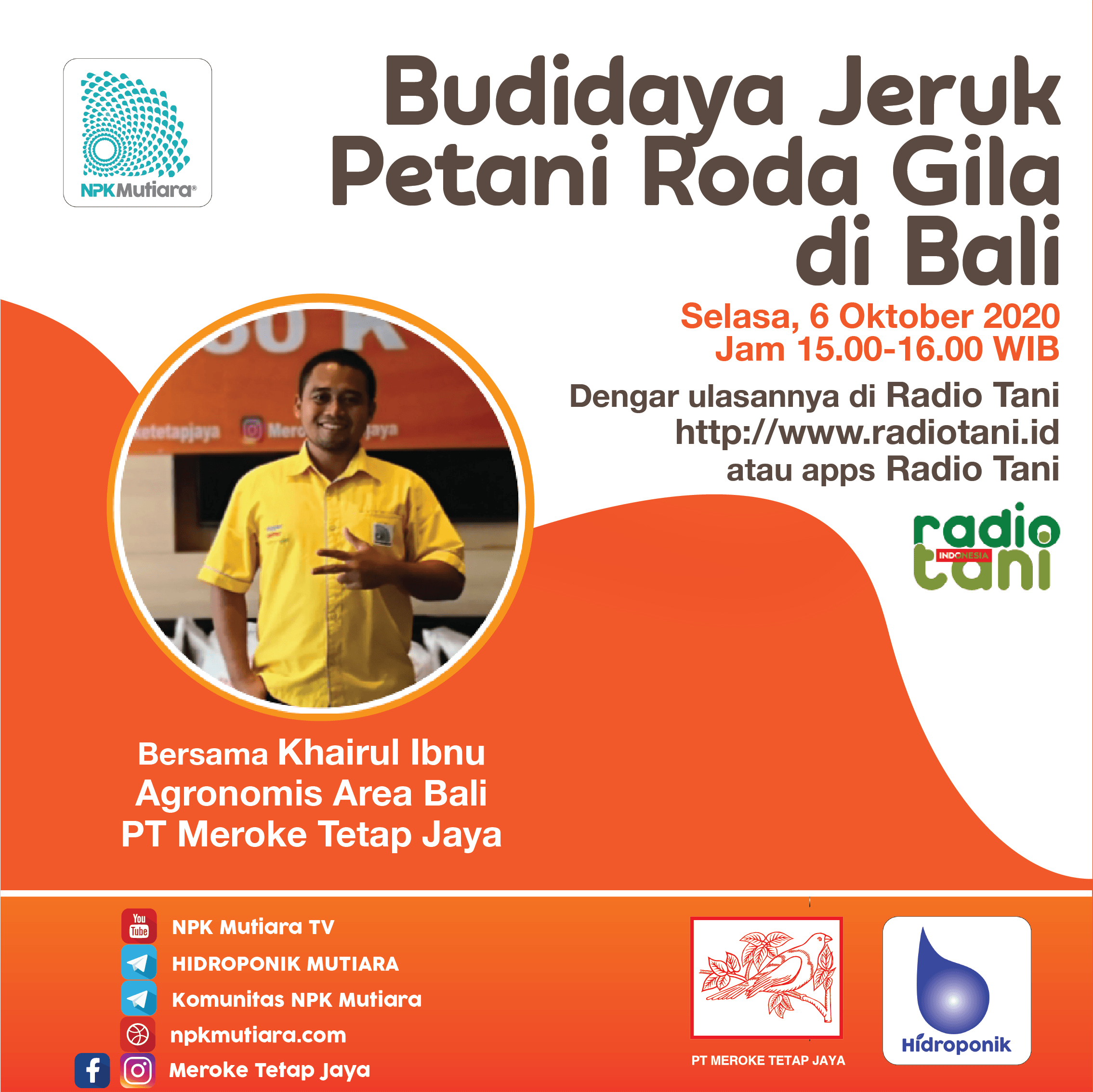 Radio Tani: Budidaya Jeruk Petani Roda Gila di Bali