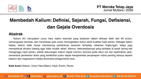 Membedah Kalium: Definisi, Sejarah, Fungsi, Defisiensi, dan Gejala Overdosis